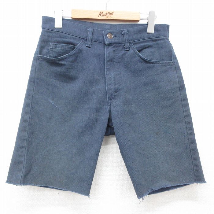 【中古】古着 リーバイス Levis ショートパンツ ショーツ メンズ 紺 ネイビー W30 中古 ボトムス 短パン ショーパン ハーフ | 春夏 春物 春服 夏物 夏服 半ズボン カジュアル メンズファッション ファッション おしゃれ