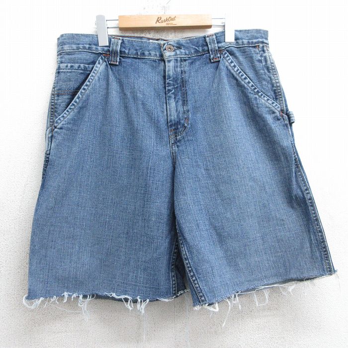 W33★古着 オールドネイビー OLD NAVY ショート パンツ ショーツ メンズ 00年代 00s コットン 紺 デニム &yen;&nbsp;2,900（税込） W35★古着 ショート ペインター パンツ ショーツ メンズ コットン ...