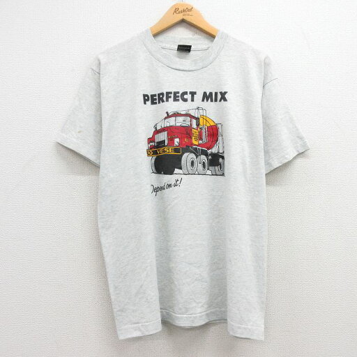 【中古】古着 スクリーンスターズ 半袖 ビンテージ ヴィンテージTシャツ メンズ 80年代 80s トラック クルーネック 丸首 USA製 アメリカ製 薄グレー 霜降り XLサイズ 中古 | 春夏 夏物 夏服 メンズファッション カットソー ティーシャツ ティシャツ メンズTシャツ 【中古】古着 スクリーンスターズ 半袖 ビンテージ ヴィンテージTシャツ メンズ 80年代 80s トラック クルーネック 丸首 USA製 アメリカ製 薄グレー 霜降り XLサイズ 中古 | 春夏 夏物 夏服 メンズファッション カットソー ティーシャツ ティシャツ メンズTシャツ