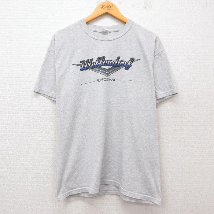 【中古】古着 半袖Tシャツ メンズ ウェレンドルク スタッフ 薄グレー 霜降り Lサイズ 中古 | 春夏 夏物 夏服 メンズファッション カットソー ティーシャツ ティシャツ メンズTシャツ 半袖Tシャツ 半袖ティーシャツ カジュアルTシャツ おしゃれ カジュアル 2OF