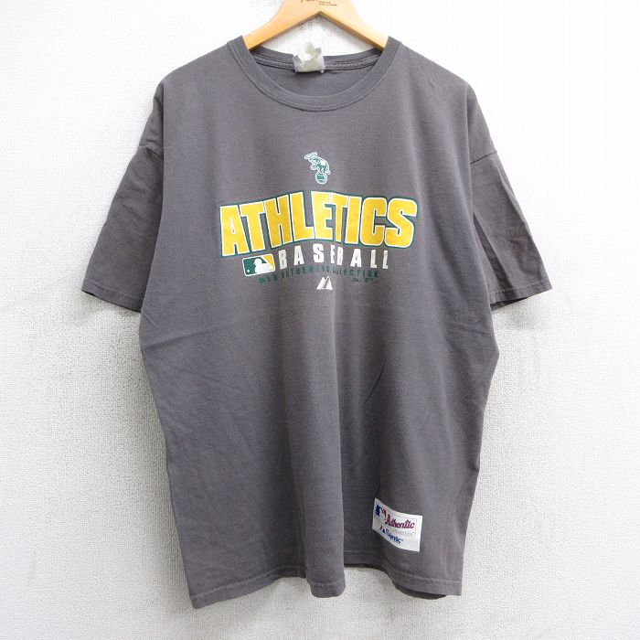 【中古】古着 マジェスティック 半袖 ビンテージ ヴィンテージTシャツ メンズ 00年代 00s MLB オークラ..