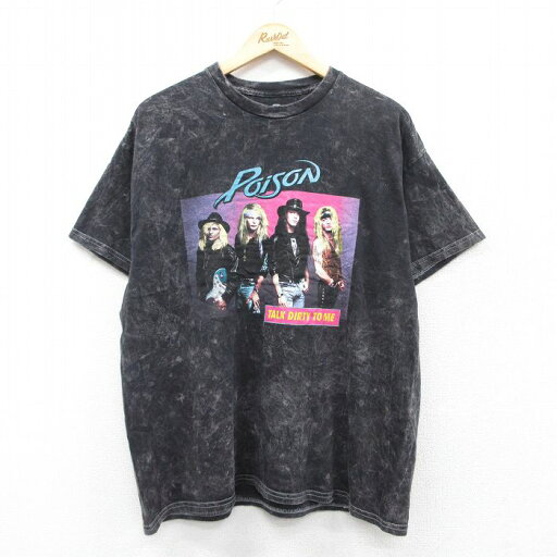 【中古】古着 半袖 ロックTシャツ バンドTシャツ メンズ ポイズン 大きいサイズ 2L LL ビッグシルエット ゆったり ビッグサイズ オーバーサイズ コットン クルーネック 丸首 黒 ブラック タイダイ XLサイズ 中古 | 春夏 夏物 夏服 メンズファッション カットソー 【中古】古着 半袖 ロックTシャツ バンドTシャツ メンズ ポイズン 大きいサイズ 2L LL ビッグシルエット ゆったり ビッグサイズ オーバーサイズ コットン クルーネック 丸首 黒 ブラック タイダイ XLサイズ 中古 | 春夏 夏物 夏服 メンズファッション カットソー