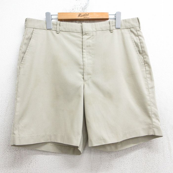 乐天商城 - 【中古】古着 ショートパンツ ショーツ メンズ 80年代 80s タロン ベージュ カーキ W36 中古 ボトムス 短パン ショーパン ハーフ | 春夏 春物 春服 夏物 夏服 半ズボン カジュアル メンズファッション ファッション おしゃれ