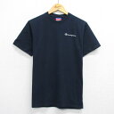 【中古】古着 チャンピオン champion 半袖 ビンテージ ヴィンテージTシャツ メンズ 00年代 00s ワンポイントロゴ コットン クルーネック 丸首 紺 ネイビー Mサイズ 中古 | 春夏 夏物 夏服 ヴィンテージTシャツ メンズファッション カットソー ティーシャツ ティシ