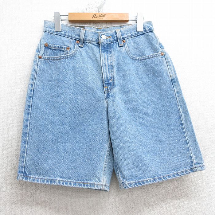 【中古】古着 リーバイス Levis 550 ショートパンツ ショーツ メンズ 00年代 00s コットン 薄紺 ネイビー デニム W29 中古 ボトムス 短パン ショーパン ハーフ | 春夏 春物 春服 夏物 夏服 半ズボン カジュアル メンズファッション ファッション おしゃれ