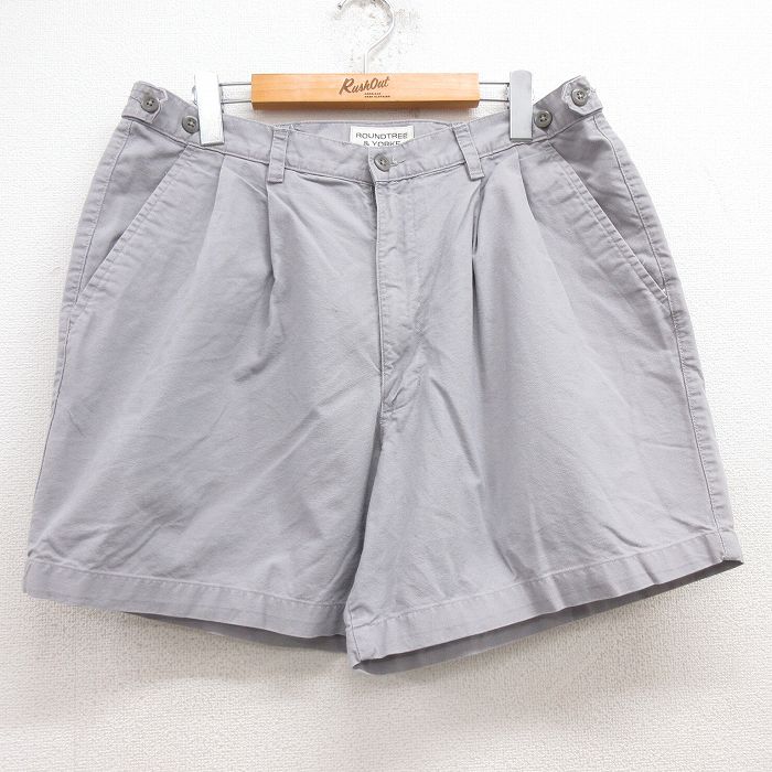【中古】古着 ショートパンツ ショーツ メンズ 00年代 00s コットン グレー W35 中古 ボトムス 短パン ショーパン ハーフ | 春夏 春物 春服 夏物 夏服 半ズボン カジュアル メンズファッション ファッション おしゃれ