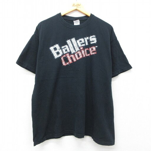 【中古】古着 半袖 ビンテージ ヴィンテージTシャツ メンズ 00年代 00s Ballers Choice 大きいサイズ 2L LL ビッグシルエット ゆったり ビッグサイズ オーバーサイズ コットン クルーネック 丸首 黒 ブラック XLサイズ 中古 | 春夏 夏物 夏服 ヴィンテージTシャツ 【中古】古着 半袖 ビンテージ ヴィンテージTシャツ メンズ 00年代 00s Ballers Choice 大きいサイズ 2L LL ビッグシルエット ゆったり ビッグサイズ オーバーサイズ コットン クルーネック 丸首 黒 ブラック XLサイズ 中古 | 春夏 夏物 夏服 ヴィンテージTシャツ