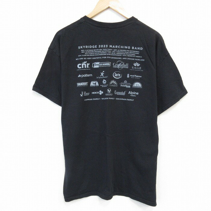 【中古】古着 クィーン 企業広告 半袖Tシャツ メンズ XLサイズ 黒 クルーネック プリント ロックTee ストリート カジュアル アメカジ きれいめ ヴィンテージ 25jul23