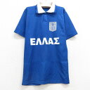 【中古】古着 半袖 サッカーシャツ キッズ ボーイズ 子供服 ギリシャ 青 ブルー | 春夏 春物 春服 秋冬 秋物 秋服 女の子 子ども服 こども服 カジュア...