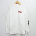 【中古】古着 長袖 ビンテージ ヴィンテージTシャツ メンズ 00年代 00s Ranger BOATS コットン クルーネック 丸首 白 ホワイト XLサイズ 中古 | 春夏 春物 春服 秋冬 秋物 秋服 メンズファッション ロンT カットソー ロンティー ロングT ロングTシャツ ロングティ