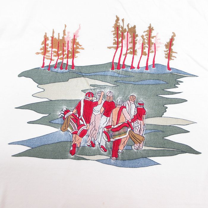 【中古】古着 半袖 ビンテージ ヴィンテージTシャツ メンズ 90年代 90s ゴルフ 大きいサイズ 2L LL ビッグシルエット ゆったり ビッグサイズ オーバーサイズ コットン クルーネック 丸首 白 ホワイト 【spe】 XLサイズ 中古 | 春夏 夏物 夏服 ヴィンテージTシャツ