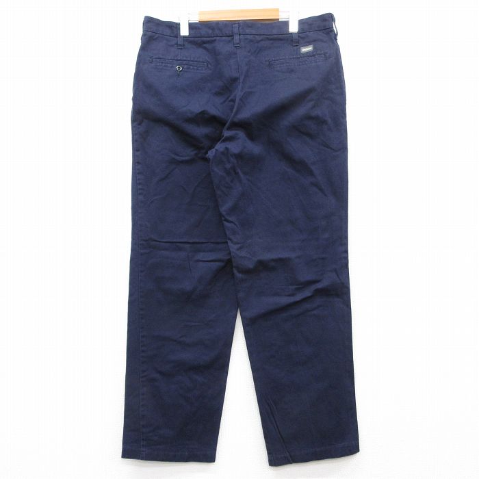 【中古】古着パンツ メンズ コットン 紺 ネイビー W38 中古 ボトムス ロング | 春夏 春物 春服 秋冬 秋物 秋服 長ズボン カジュアル メンズファッション ファッション おしゃれ