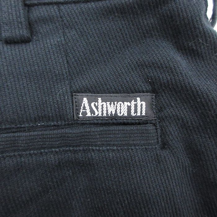 【中古】古着 ショートパンツ ショーツ メンズ Ashworth コットン 黒 ブラック W30 中古 ボトムス 短パン ショーパン ハーフ | 春夏 春物 春服 夏物 夏服 半ズボン カジュアル メンズファッション ファッション おしゃれ