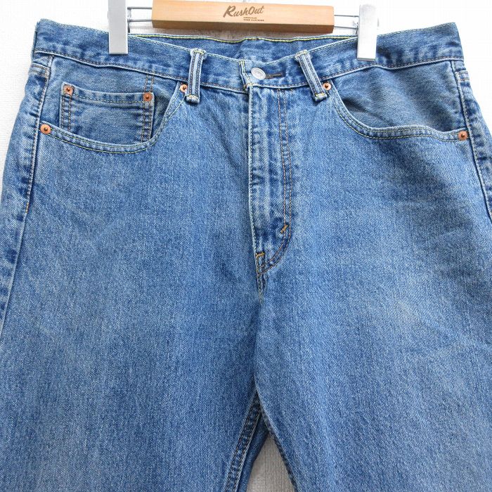 【中古】古着 ジーンズ Levis リーバイス 505 メンズ コットン 紺 ネイビー デニム W36 中古 ボトムス ジーパン Gパン ロングパンツ | 春夏 春物 春服 秋冬 秋物 秋服 長ズボン カジュアル メンズファッション ファッション おしゃれ