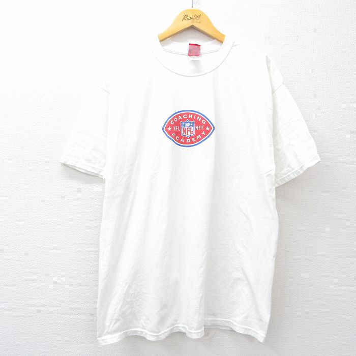 Shirts, T-Shirts - 【中古】古着 00s NFL Tシャツ メンズ XLサイズ 白 ヴィンテージ アメフト コットン クルーネック プリント アメカジ ストリート カジュアル きれいめ ヴィンテージ 25jul29 5OF