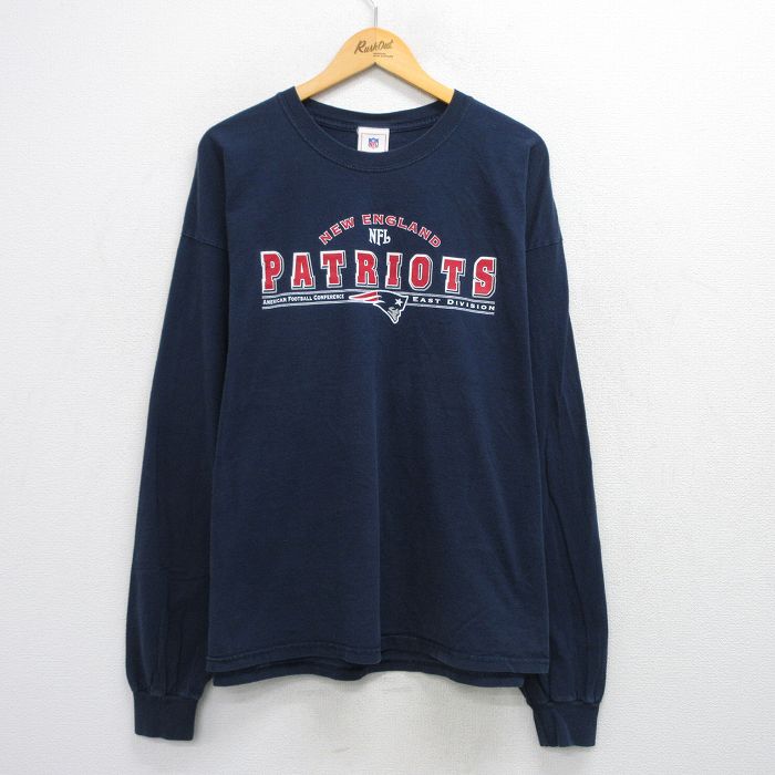 【中古】古着 長袖 ビンテージ ヴィンテージTシャツ メンズ 00年代 00s NFL ニューイングランドペイト..