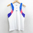 【中古】古着 ビンテージ ヴィンテージ タンクトップ メンズ 90年代 90s BR クルーネック 丸首 USA製 アメリカ製 デッドストック 白他 ホワイト Sサイズ 小さいサイズ 中古 春夏 夏物 夏服 メンズファッション カジュアル おしゃれ