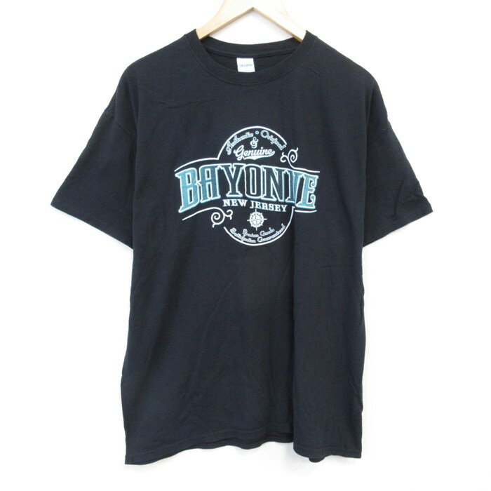 Rakuten - 【中古】古着 半袖Tシャツ メンズ XLサイズ 黒 クルーネック コットン素材 ニュージャージー アメカジ ストリート カジュアル きれいめ ヴィンテージ レトロ オールド 25aug02