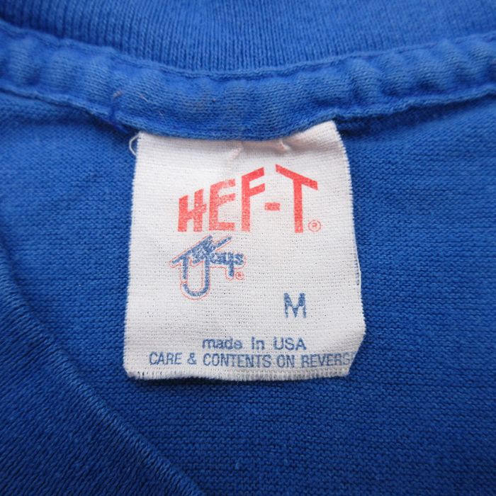 【中古】古着 長袖 ビンテージ ヴィンテージTシャツ キッズ ボーイズ 子供服 80年代 80s HHS 肉球 クルーネック 丸首 USA製 アメリカ製 青 ブルー | 春夏 春物 春服 秋冬 秋物 秋服 女の子 子ども服 こども服 カジュアル ファッション おしゃれ かわいい
