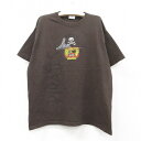 【中古】古着 半袖Tシャツ キッズ ボーイズ 子供服 レゴ コットン クルーネック 丸首 茶 ブラウン | 春夏 春物 春服 秋冬 秋物 秋服 女の子 子ども服 こども服 カジュアル ファッション おしゃれ かわいい