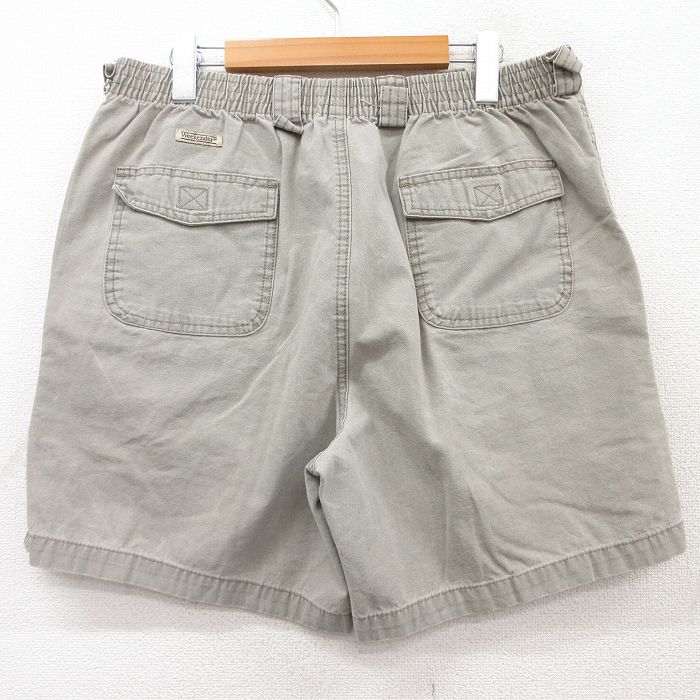 【中古】古着 ショート ブッシュパンツ ショーツ メンズ ダック地 コットン ベージュ カーキ W34 中古 ボトムス 短パン ショーパン | 春夏 春物 春服 夏物 夏服 半ズボン カジュアル メンズファッション ファッション おしゃれ