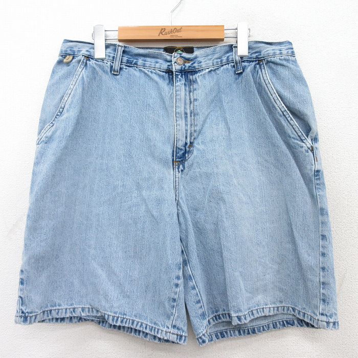 乐天商城 - 【中古】古着 レッドヘッド 00s ショートパンツ メンズ W36 薄紺 コットン デニムショーツ カジュアル ストリート 夏 アメカジ ワーク 春夏 25aug05 5OF
