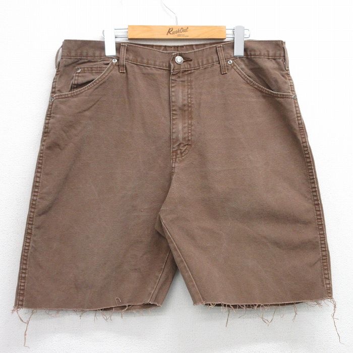 【中古】古着 ディッキーズ Dickies ショートパンツ ショーツ メンズ ダック地 コットン 茶 ブラウン W36 中古 ボトムス 短パン ショーパン ハーフ | 春夏 春物 春服 夏物 夏服 半ズボン カジュアル メンズファッション ファッション おしゃれ