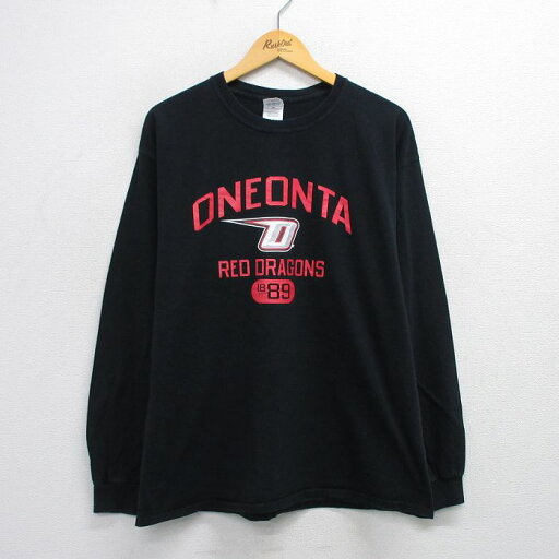 【中古】古着 長袖 ビンテージ ヴィンテージTシャツ メンズ 00年代 00s オネオンタレッドドラゴンズ 大きいサイズ 2L LL ビッグシルエット ゆったり ビッグサイズ オーバーサイズ コットン クルーネック 丸首 黒 ブラック XLサイズ 中古 | 春夏 春物 春服 秋冬 秋 【中古】古着 長袖 ビンテージ ヴィンテージTシャツ メンズ 00年代 00s オネオンタレッドドラゴンズ 大きいサイズ 2L LL ビッグシルエット ゆったり ビッグサイズ オーバーサイズ コットン クルーネック 丸首 黒 ブラック XLサイズ 中古 | 春夏 春物 春服 秋冬 秋