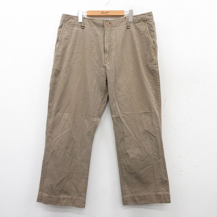 樂天商城 - 【中古】古着 ギャップ GAPパンツ メンズ コットン 茶 ブラウン 【spe】 W38 中古 ボトムス ロング | 春夏 春物 春服 秋冬 秋物 秋服 長ズボン カジュアル メンズファッション ファッション おしゃれ