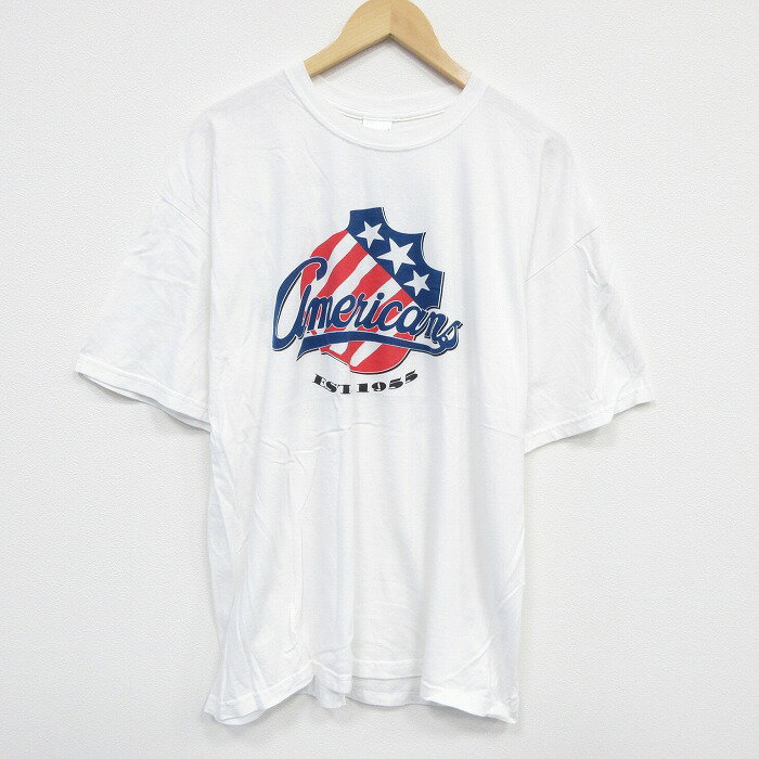 乐天商城 - 【中古】古着 00s ヴィンテージTシャツ メンズ XLサイズ 白 クルーネック コットン アメリカン アメカジ ストリート カジュアル きれいめ ヴィンテージ レトロ 25aug08
