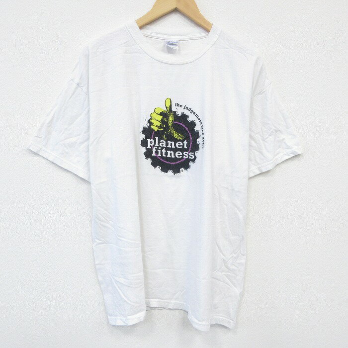 Rakuten - 【中古】古着 00s ヴィンテージTシャツ メンズ XLサイズ 白 クルーネック コットン フィットネス アメカジ ストリート カジュアル きれいめ ヴィンテージ レトロ 25aug08 5OF