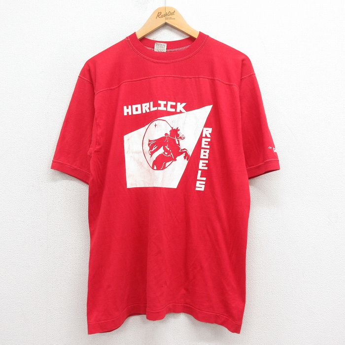 L★古着 長袖 ビンテージ Tシャツ メンズ 00年代 00s オハイオステート フットボール コットン クルーネック 赤 &yen;&nbsp;2,400（税込） L★古着 半袖 ビンテージ フットボール Tシャツ メンズ 80年代 80s CGAS Vネック USA製 白 &yen;&nbsp;3,900（税込） L★古着 半袖 ビンテージ フットボール Tシャツ メンズ 90年代 90s REDBIRDS Vネック 赤 &yen;&nbsp;2,400（税込） L★古着 長袖 ビンテージ ロック バンド Tシャツ メンズ ルイーズマンドレル コットン クルーネック 赤 &yen;&nbsp;2,400（税込） L★古着 フルーツオブザルーム 長袖 ビンテージ Tシャツ メンズ 00年代 00s 鳥 ウィンタースポーツ コットン クルーネック 赤 &yen;&nbsp;2,900（税込） L★古着 長袖 ビンテージ Tシャツ メンズ 00年代 00s MLB シンシナティレッズ コットン クルーネック 赤 メジャーリーグ ベースボール 野球 &yen;&nbsp;2,400（税込） L★古着 長袖 ビンテージ Tシャツ メンズ 00年代 00s ESPN コットン クルーネック 白 &yen;&nbsp;2,900（税込） L★古着 長袖 ビンテージ Tシャツ メンズ 00年代 00s BARRINGTON コットン クルーネック 黒 &yen;&nbsp;2,900（税込） L★古着 半袖 ビンテージ Tシャツ メンズ 80年代 80s ペンシルベニア ポリス Vネック USA製 紺 &yen;&nbsp;2,400（税込） L★古着 長袖 ビンテージ Tシャツ メンズ 00年代 00s CA コットン クルーネック 黒 &yen;&nbsp;2,400（税込） L★古着 長袖 ビンテージ Tシャツ メンズ 90年代 90s GWRRA コットン クルーネック 白 &yen;&nbsp;4,900（税込） L★古着 スクリーンスターズ 長袖 ビンテージ Tシャツ メンズ 80年代 80s バレーボウル クルーネック USA製 白 &yen;&nbsp;3,900（税込） L★古着 長袖 ビンテージ Tシャツ メンズ 00年代 00s トラクター コットン クルーネック 紺 &yen;&nbsp;2,400（税込） L★古着 長袖 ビンテージ Tシャツ メンズ 00年代 00s CWA コットン クルーネック USA製 緑 &yen;&nbsp;2,900（税込） L★古着 長袖 ビンテージ Tシャツ メンズ 00年代 00s トロントロージャンズ コットン クルーネック 黒 &yen;&nbsp;2,400（税込） L★古着 長袖 ビンテージ Tシャツ メンズ 90年代 90s カカシ コットン クルーネック USA製 生成り &yen;&nbsp;4,900（税込） L★古着 長袖 ビンテージ Tシャツ メンズ 00年代 00s トーマスジェファーソン コットン クルーネック USA製 白 &yen;&nbsp;3,900（税込） L★古着 長袖 ビンテージ Tシャツ メンズ 00年代 00s トーマスジェファーソン コットン クルーネック USA製 白 &yen;&nbsp;3,900（税込） L★古着 長袖 ビンテージ Tシャツ メンズ 00年代 00s トーマスジェファーソン コットン クルーネック USA製 白 &yen;&nbsp;3,900（税込） L★古着 長袖 ビンテージ Tシャツ メンズ 90年代 90s アイスホッケー コットン クルーネック USA製 黒 &yen;&nbsp;4,900（税込） L★古着 長袖 ビンテージ Tシャツ メンズ 00年代 00s 死神 コットン クルーネック 紺 &yen;&nbsp;3,900（税込）【商品番号】　tsb25073201 【商品名】　L★古着 半袖 ビンテージ フットボール Tシャツ メンズ 80年代 80s 騎士 コットン クルーネック USA製 赤 【メンズ参考サイズ】　L 【表記サイズ】　XL 【実寸サイズ】　着丈（肩から裾）72cm　着幅（脇から脇）53cm　肩幅48cm 【素材】　コットン50％、ポリエステル50％ 【程度】　B 【コンディション】　汚れ 【仕入先】　アメリカ 【商品詳細】　USA製。裾はシングルステッチです。 【メール便】　可 ************************************************************ 画像枚数の都合上、目立つダメージのみ掲載し、目立たないダメージは省略することがございます。 ●参考サイズ：実寸サイズをもとに当店が判断したサイズ ※商品名内に記載しているのは参考サイズです。 ●表記サイズ：商品のタグに記載してあるサイズ ●実寸サイズ：実際に当店で測ったサイズ To International Customers,Please check and follow shipping cost in Store information.No refund or exchange is accepted with International Customers.We're afraid but there is no staff who can speak English.We will accept any questions only by email in English. 他の厳選古着 長袖、7分袖、フットボールなどのTシャツはこちらです！ 他の厳選古着 Tシャツ Lサイズはこちらです！