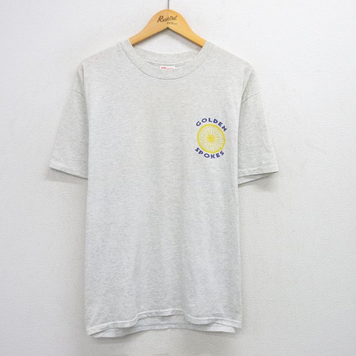 【中古】古着 ヘインズ 90s 半袖Tシャツ メンズ グレー XLサイズ GOLDEN SPOKES ヴィンテージ アメカジ ストリート カジュアル きれいめ ヴィンテージ レトロ オールド rushout-10725010 古着屋RushOut サンプル画像2