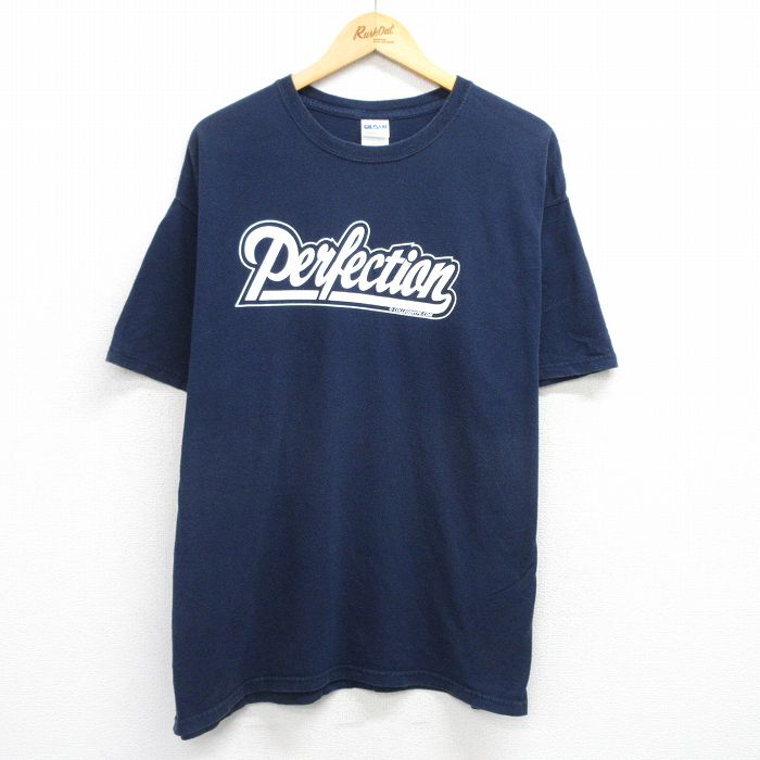 Other - 【中古】00s ビンテージTシャツ メンズ XL 紺 Perfection コットン クルーネック ビッグシルエット アメカジ ストリート 25aug12