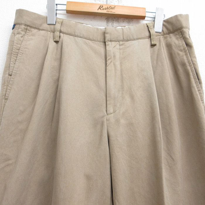 【中古】古着 ドッカーズ スラックスパンツ メンズ ベージュ カーキ W35 中古 ボトムス ロング | 春夏 春物 春服 秋冬 秋物 秋服 長ズボン カジュアル メンズファッション ファッション おしゃれ