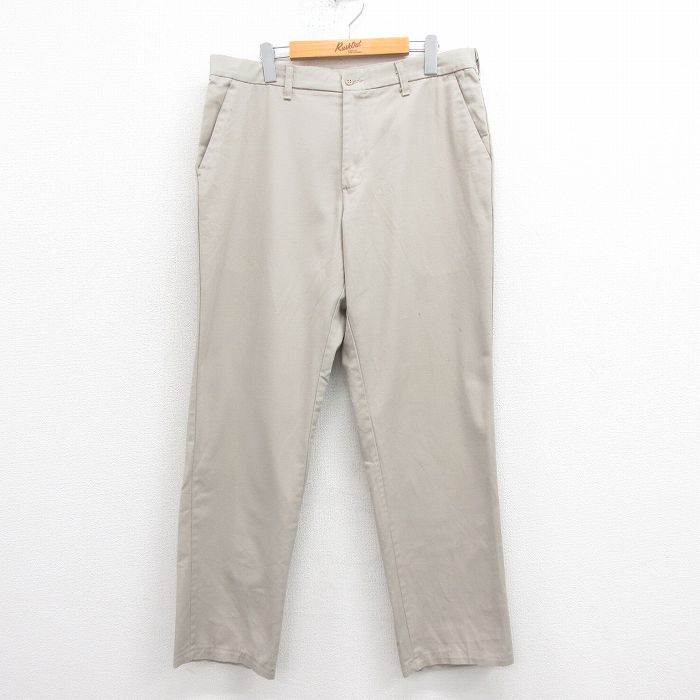 乐天商城 - 【中古】古着 ワークパンツ メンズ ベージュ カーキ W36 中古 ボトムス ロング | 春夏 春物 春服 秋冬 秋物 秋服 長ズボン カジュアル メンズファッション ファッション おしゃれ