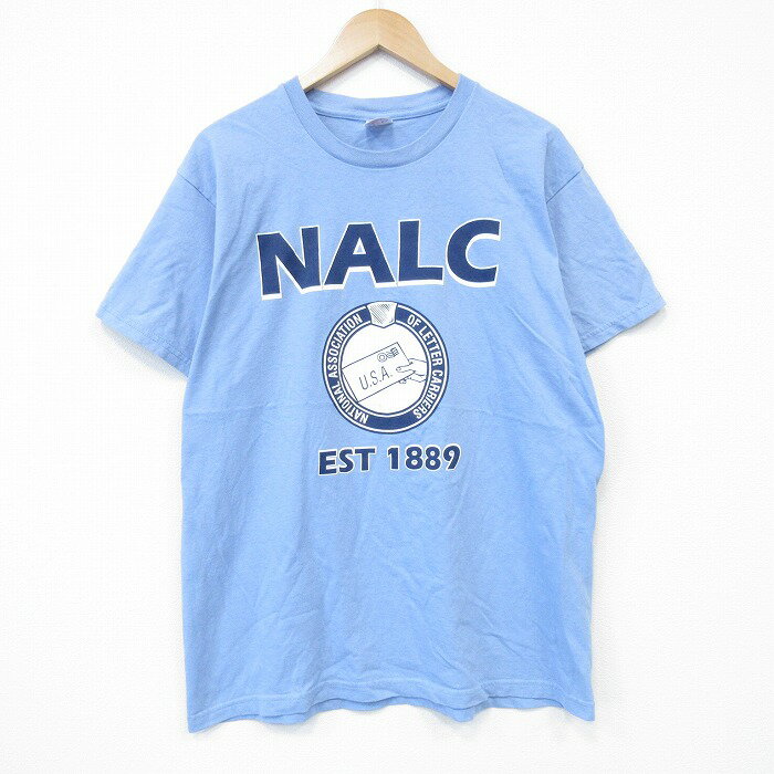 乐天商城 - 【中古】古着 半袖 ビンテージ ヴィンテージTシャツ メンズ 00年代 00s NALCコットン クルーネック 丸首 薄紺 ネイビー XLサイズ 中古 | 春夏 夏物 夏服 ヴィンテージTシャツ メンズファッション カットソー ティーシャツ ティシャツ メンズTシャツ 半袖Tシャツ