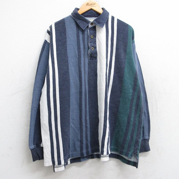 XL★古着 長袖 ポロ シャツ メンズ 90年代 90s ワンポイントロゴ 紺他 ストライプ &yen;&nbsp;3,900（税込） XL★古着 長袖 ポロ シャツ メンズ 90年代 90s ワンポイントロゴ ロング丈 大きいサイズ 紺他 ストライプ &yen;&nbsp;2,400（税込） XL★古着 長袖 シャツ メンズ 90年代 90s 紺他 ストライプ &yen;&nbsp;2,400（税込） XL★古着 セントジョンズベイ 長袖 シャツ メンズ 90年代 90s 紺他 チェック &yen;&nbsp;1,900（税込） XL★古着 タウンクラフト 長袖 シャツ メンズ 90年代 90s ボタンダウン 紺他 ストライプ &yen;&nbsp;3,900（税込） XL★古着 長袖 シャツ メンズ 90年代 90s コットン ボタンダウン 紺他 ストライプ &yen;&nbsp;2,400（税込） XL★古着 長袖 ポロ シャツ メンズ 90年代 90s 総柄 コットン USA製 紺他 ボーダー &yen;&nbsp;3,900（税込） XL★古着 セントジョンズベイ 長袖 ポロ シャツ メンズ 00年代 00s コットン 紺他 チェック &yen;&nbsp;3,900（税込） XL★古着 長袖 シャツ メンズ 90年代 90s 大きいサイズ ロング丈 ボタンダウン USA製 紺他 ストライプ &yen;&nbsp;2,900（税込） XL★古着 セントジョンズベイ 長袖 シャツ メンズ 90年代 90s コットン ボタンダウン グレー他 ストライプ &yen;&nbsp;2,900（税込） XL★古着 セントジョンズベイ 長袖 シャツ メンズ 90年代 90s 大きいサイズ コットン 緑他 ストライプ &yen;&nbsp;2,900（税込） XL★古着 バンヒューセン 長袖 シャツ メンズ 90年代 90s 大きいサイズ ボタンダウン 紺他 ストライプ &yen;&nbsp;2,900（税込） XL★古着 長袖 シャツ メンズ 90年代 90s 大きいサイズ コットン ボタンダウン 紺他 ストライプ &yen;&nbsp;2,900（税込） XL★古着 長袖 シャツ メンズ 90年代 90s 大きいサイズ ロング丈 コットン ボタンダウン 紺他 ストライプ &yen;&nbsp;3,900（税込） XL★古着 長袖 ポロ シャツ メンズ 90年代 90s 鹿の子 大きいサイズ ロング丈 緑他 ストライプ &yen;&nbsp;3,900（税込） XL★古着 長袖 シャツ メンズ 90年代 90s 大きいサイズ ロング丈 コットン ボタンダウン 紺他 ストライプ &yen;&nbsp;3,900（税込） XL★古着 アロー 長袖 シャツ メンズ 90年代 90s マルチカラー ロング丈 コットン 紺他 ストライプ &yen;&nbsp;4,900（税込） XL★古着 長袖 シャツ メンズ 90年代 90s USA製 白他 ストライプ &yen;&nbsp;2,400（税込） XL★古着 長袖 シャツ メンズ 90年代 90s 白 ストライプ &yen;&nbsp;3,900（税込） XL★古着 長袖 シャツ メンズ 90年代 90s グレー他 ストライプ &yen;&nbsp;2,900（税込） XL★古着 長袖 シャツ メンズ 90年代 90s 紺他 チェック &yen;&nbsp;2,400（税込）【商品番号】　shr25073735 【商品名】　XL★古着 セントジョンズベイ 長袖 ポロ シャツ メンズ 90年代 90s 紺他 ストライプ 【メンズ参考サイズ】　XL 【表記サイズ】　なし 【実寸サイズ】　着丈（肩から裾）68cm　着幅（脇から脇）64cm　肩幅cm　肩袖丈（肩から袖先）59cm　脇袖丈（脇から袖先）53cm 【素材】　コットン 【程度】　A 【コンディション】　色あせ 【仕入先】　アメリカ 【メール便】　不可 ************************************************************ 画像枚数の都合上、目立つダメージのみ掲載し、目立たないダメージは省略することがございます。 ●参考サイズ：実寸サイズをもとに当店が判断したサイズ ※商品名内に記載しているのは参考サイズです。 ●表記サイズ：商品のタグに記載してあるサイズ ●実寸サイズ：実際に当店で測ったサイズ To International Customers,Please check and follow shipping cost in Store information.No refund or exchange is accepted with International Customers.We're afraid but there is no staff who can speak English.We will accept any questions only by email in English. 他の厳選古着 長袖シャツはこちらです！ 他の厳選古着 長袖シャツ XLサイズはこちらです！