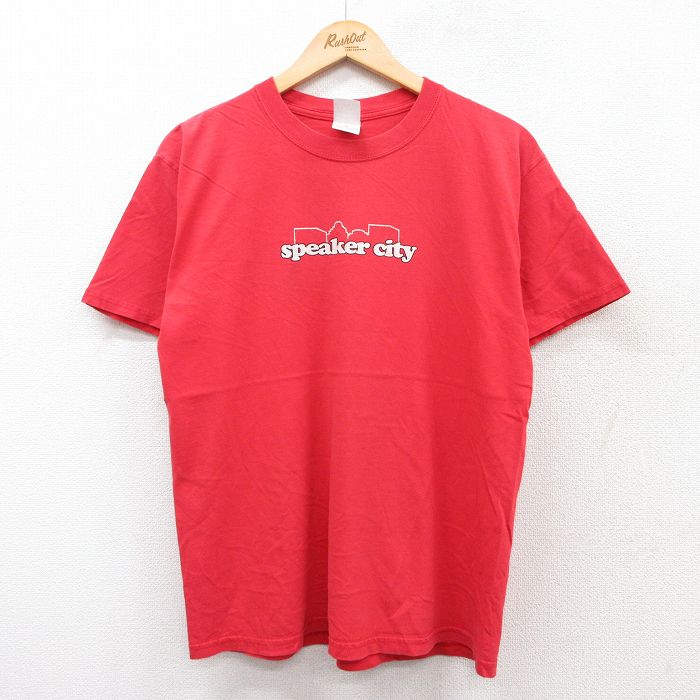 【中古】古着 半袖 ビンテージ ヴィンテージTシャツ メンズ 00年代 00s speaker city コットン クルー..