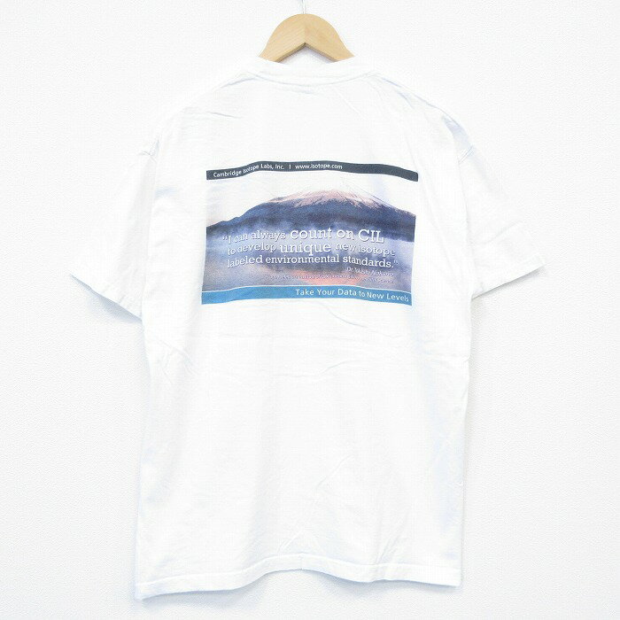 【中古】古着 ヘインズ Hanes 半袖 ビンテージ ヴィンテージTシャツ メンズ 00年代 00s 富士山 クルーネック 丸首 白 ホワイト Lサイズ 中古 | 春夏 夏物 夏服 ヴィンテージTシャツ メンズファッション カットソー ティーシャツ ティシャツ メンズTシャツ 半袖Tシ 2OF