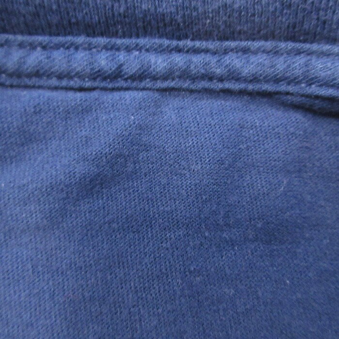 【中古】古着 半袖Tシャツ メンズ ワシントンDC 刺繍 大きいサイズ 2L LL ビッグシルエット ゆったり ビッグサイズ オーバーサイズ クルーネック 丸首 濃紺 ネイビー XLサイズ 中古 | 春夏 夏物 夏服 メンズファッション カットソー ティーシャツ ティシャツ メン 5OF