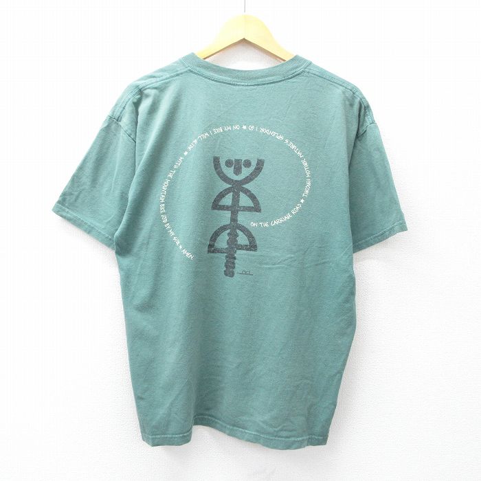 【中古】古着 00s 半袖Tシャツ メンズ グリーン XLサイズ MOUNTAIN BIKE プリント ヴィンテージ アメカジ ストリート カジュアル きれいめ ヴィンテージ レトロ rushout-10727759 古着屋RushOut サンプル画像2
