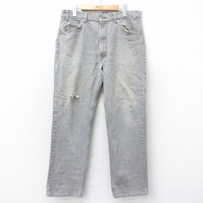 Rakuten - 【中古】古着 リーバイス Levis ジーンズ メンズ 90年代 90s グレー デニム W36 中古 ボトムス ジーパン Gパン ロングパンツ | 春夏 春物 春服 秋冬 秋物 秋服 長ズボン カジュアル メンズファッション ファッション おしゃれ