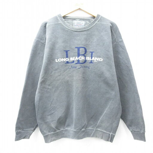 【中古】古着 長袖スウェット メンズ 90年代 90s ロングビーチアイランド クルーネック 丸首 USA製 アメリカ製 グレー系 Lサイズ 中古 スエット トレーナー トップス | 春夏 春物 春服 秋冬 秋物 秋服 メンズファッション カジュアル おしゃれ ファッション 【中古】古着 長袖スウェット メンズ 90年代 90s ロングビーチアイランド クルーネック 丸首 USA製 アメリカ製 グレー系 Lサイズ 中古 スエット トレーナー トップス | 春夏 春物 春服 秋冬 秋物 秋服 メンズファッション カジュアル おしゃれ ファッション