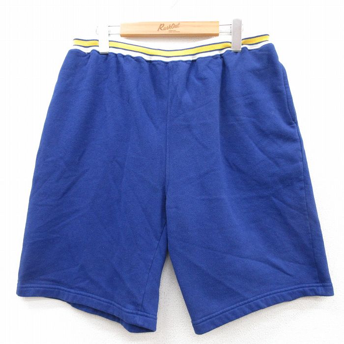 乐天商城 - 【中古】古着 ギャップ GAP　ショートスウェットパンツ ショーツ メンズ 90年代 90s 青 ブルー W34 中古 ボトムス 短パン ショーパン | 春夏 春物 春服 夏物 夏服 半ズボン カジュアル メンズファッション ファッション おしゃれ