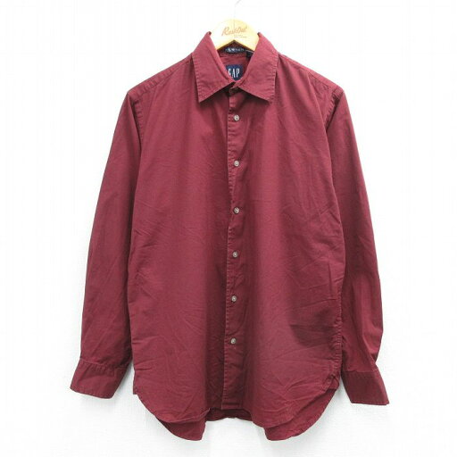 【中古】古着 ギャップ GAP 長袖 ブランドシャツ メンズ 00年代 00s エンジ Lサイズ 中古 トップス | 春夏 春物 春服 秋冬 秋物 秋服 カジュアルシャツ メンズファッション 長袖シャツ おしゃれ カジュアル 【中古】古着 ギャップ GAP 長袖 ブランドシャツ メンズ 00年代 00s エンジ Lサイズ 中古 トップス | 春夏 春物 春服 秋冬 秋物 秋服 カジュアルシャツ メンズファッション 長袖シャツ おしゃれ カジュアル