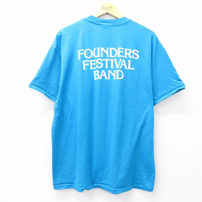【中古】古着 ヘインズ Hanes 半袖 ビンテージ ヴィンテージTシャツ メンズ 90年代 90s FOUNDERS FESTI..