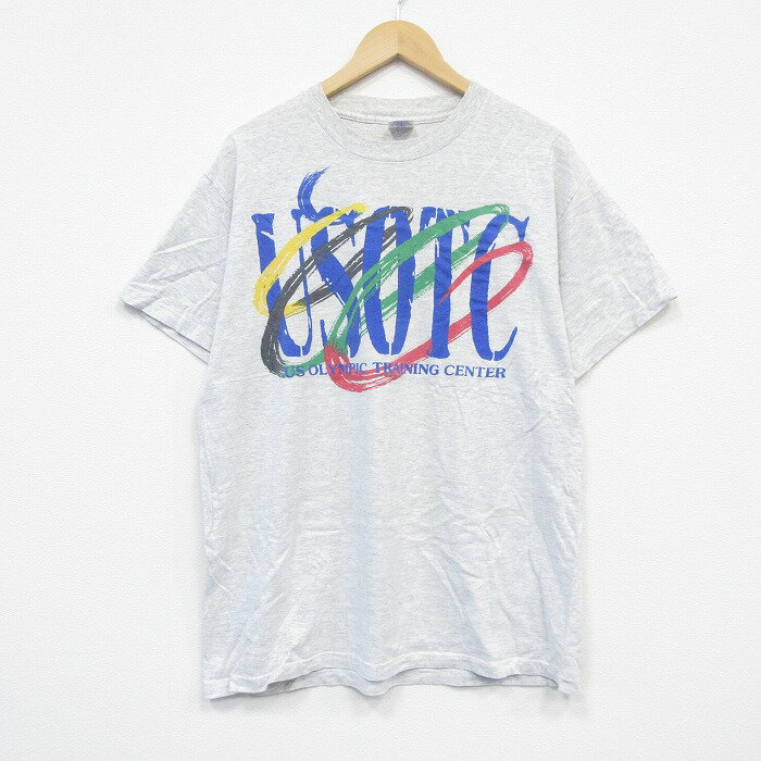 乐天商城 - 【中古】古着 半袖 ビンテージ ヴィンテージTシャツ メンズ 90年代 90s USOTC コットン クルーネック 丸首 USA製 アメリカ製 薄グレー 霜降り XLサイズ 中古 | 春夏 夏物 夏服 ヴィンテージTシャツ メンズファッション カットソー ティーシャツ ティシャツ メンズ