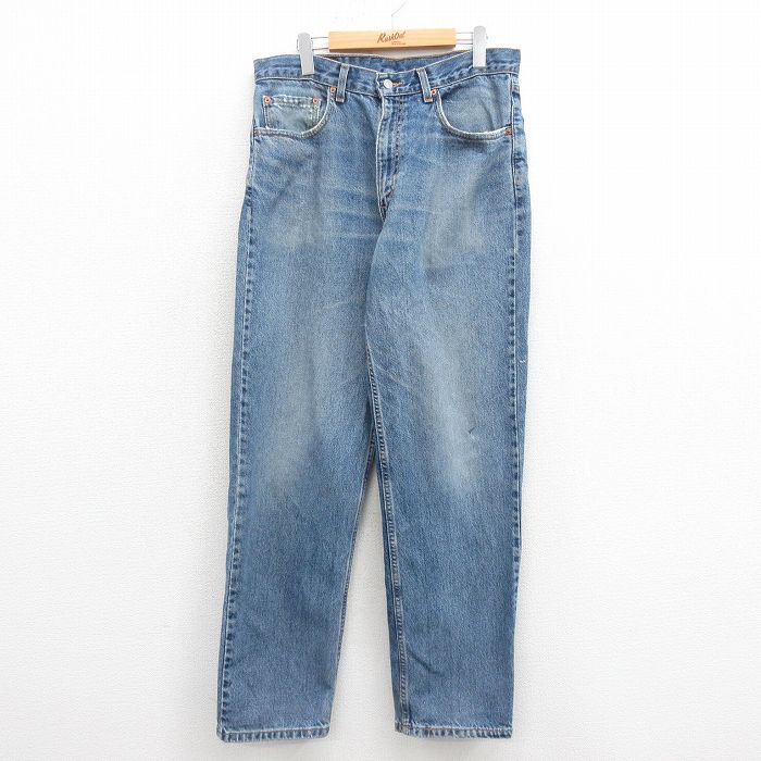【中古】古着 ジーンズ Levis リーバイス 550 メンズ 00年代 00s テーパード コットン 紺 ネイビー デニム W34 中古 ボトムス ジーパン Gパン ロングパンツ | 春夏 春物 春服 秋冬 秋物 秋服 長ズボン カジュアル メンズファッション ファッション おしゃれ