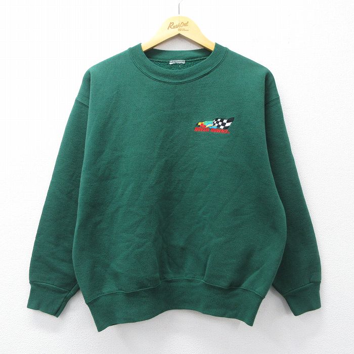 樂天商城 - 【中古】古着 長袖スウェット メンズ ドーバーダウンズ クルーネック 丸首 緑 グリーン Lサイズ 中古 スエット トレーナー トップス | 春夏 春物 春服 秋冬 秋物 秋服 メンズファッション カジュアル おしゃれ ファッション